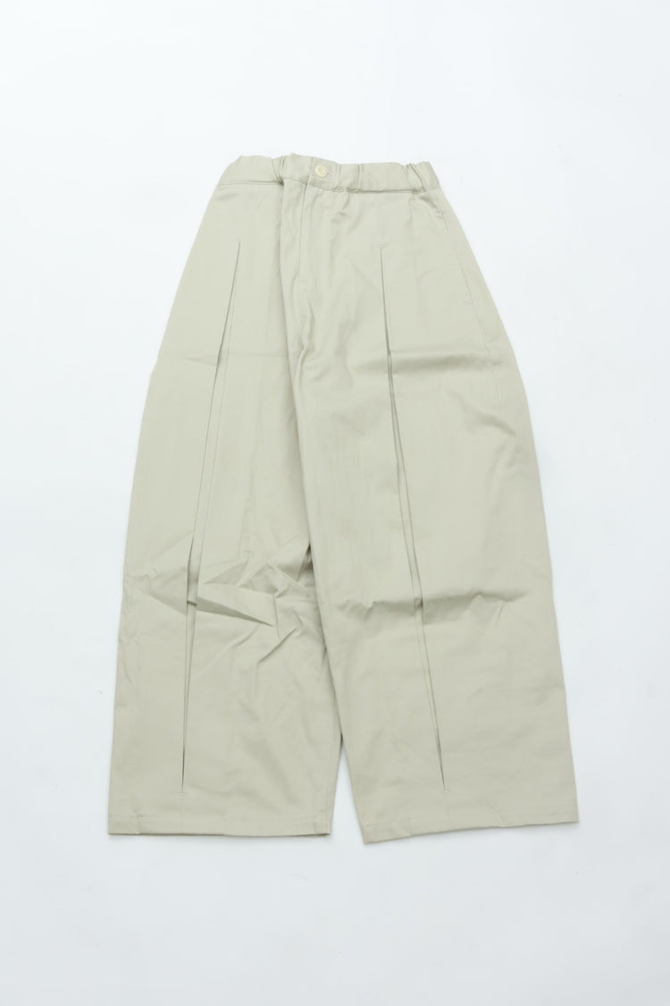 sage NATION  Box Pleat Trouser   Ivory