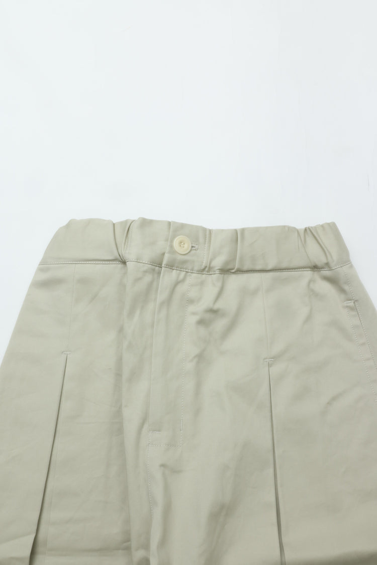 sage NATION  Box Pleat Trouser   Ivory