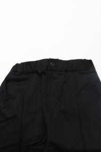 sage NATION  Box Pleat Trouser   Black