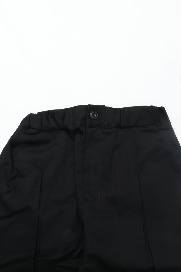 sage NATION  Box Pleat Trouser   Black