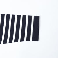 Yonetomi  / WAVE COTTON BASQUE KNIT PULLOVER BOAT NECK・BORDER