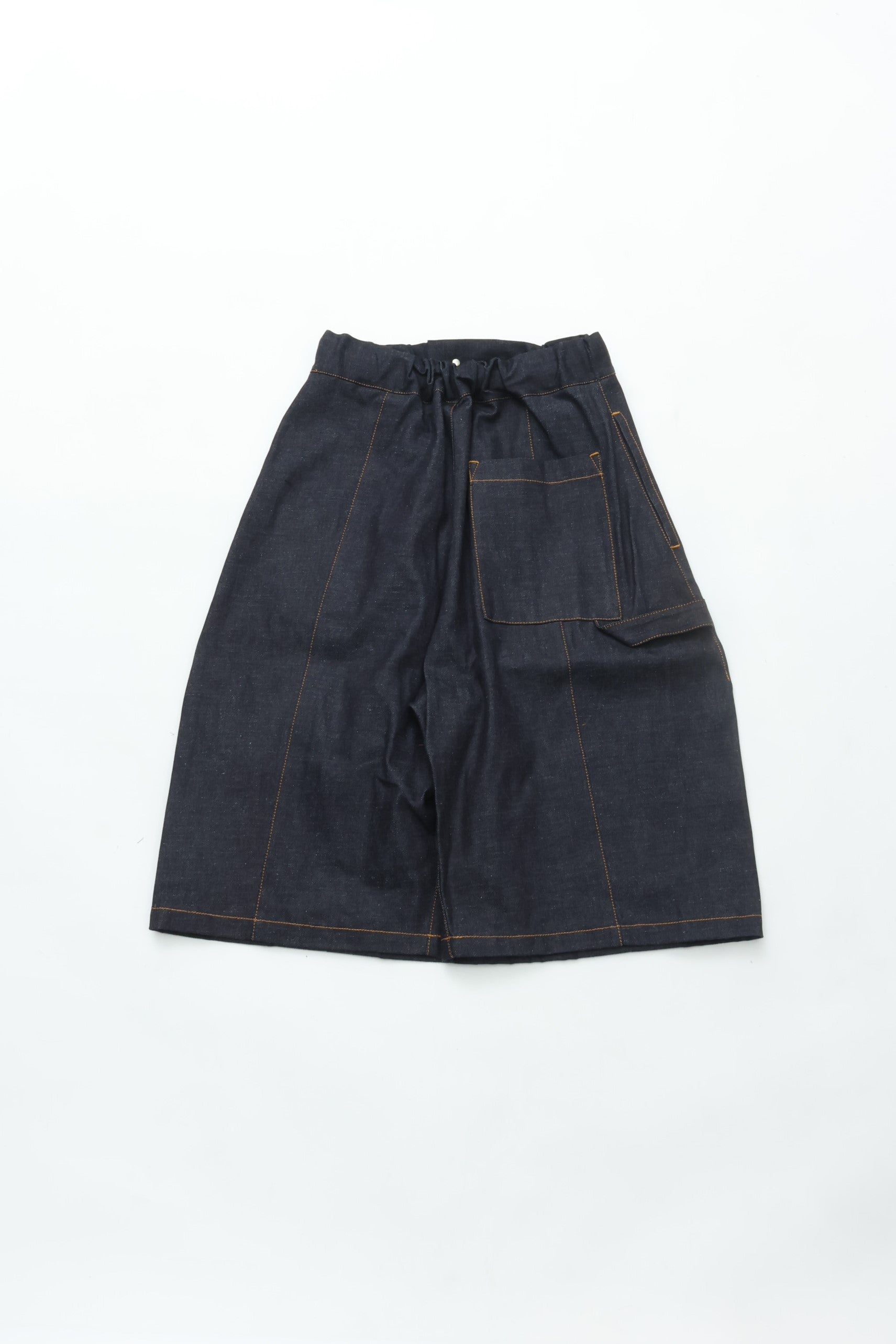 sage NATION Box Pleat Short Denim - Raw Indigo – CASDAY