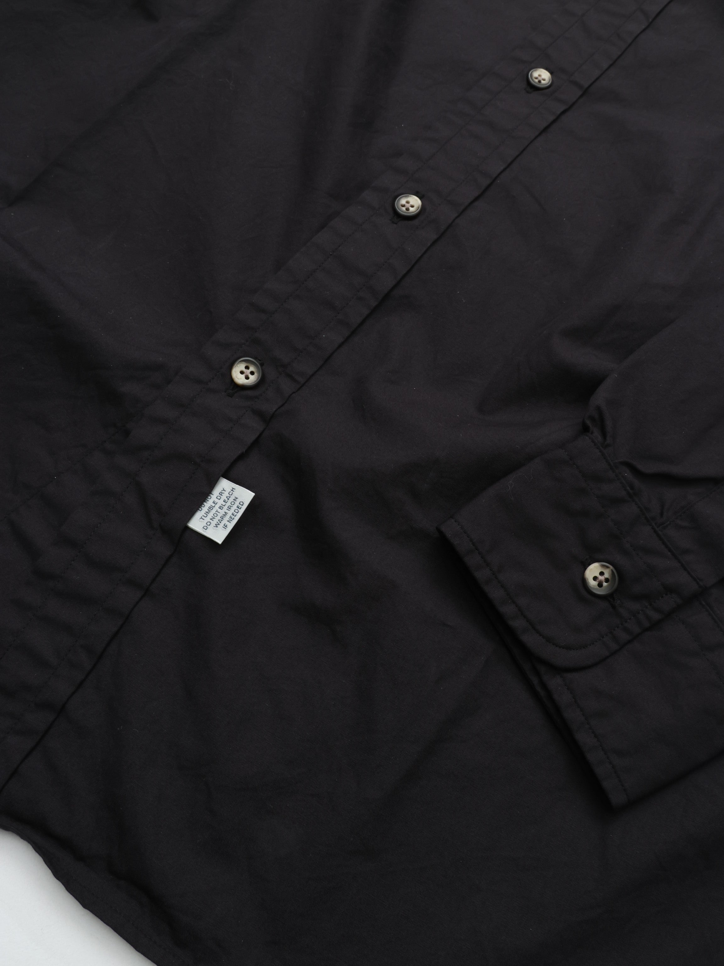Marvine Pontiak Shirt Makers Italian Collar SH Black – CASDAY
