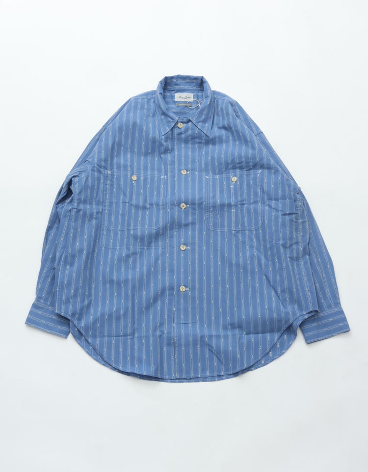Marvine Pontiak Shirt Makers Cover All SH L.Blue Dobby