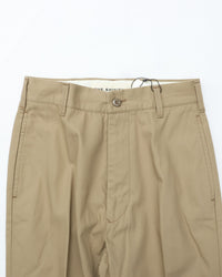 THE SHINZONE / WASHED HIGH WAIST CHINO PANTS BEIGE