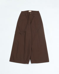MEYAME  SIDE LINE WIDE PANTS BROWN