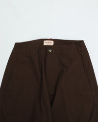 MEYAME  SIDE LINE WIDE PANTS BROWN