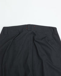 MEYAME  SIDE LINE WIDE PANTS CHARCOAL