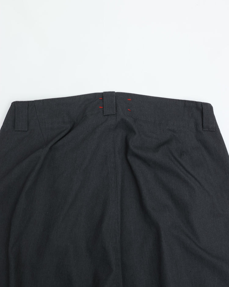 MEYAME  SIDE LINE WIDE PANTS CHARCOAL