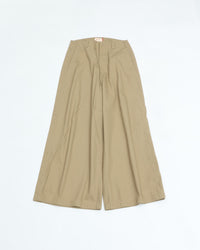 MEYAME SIDE LINE WIDE PANTS BEIGE