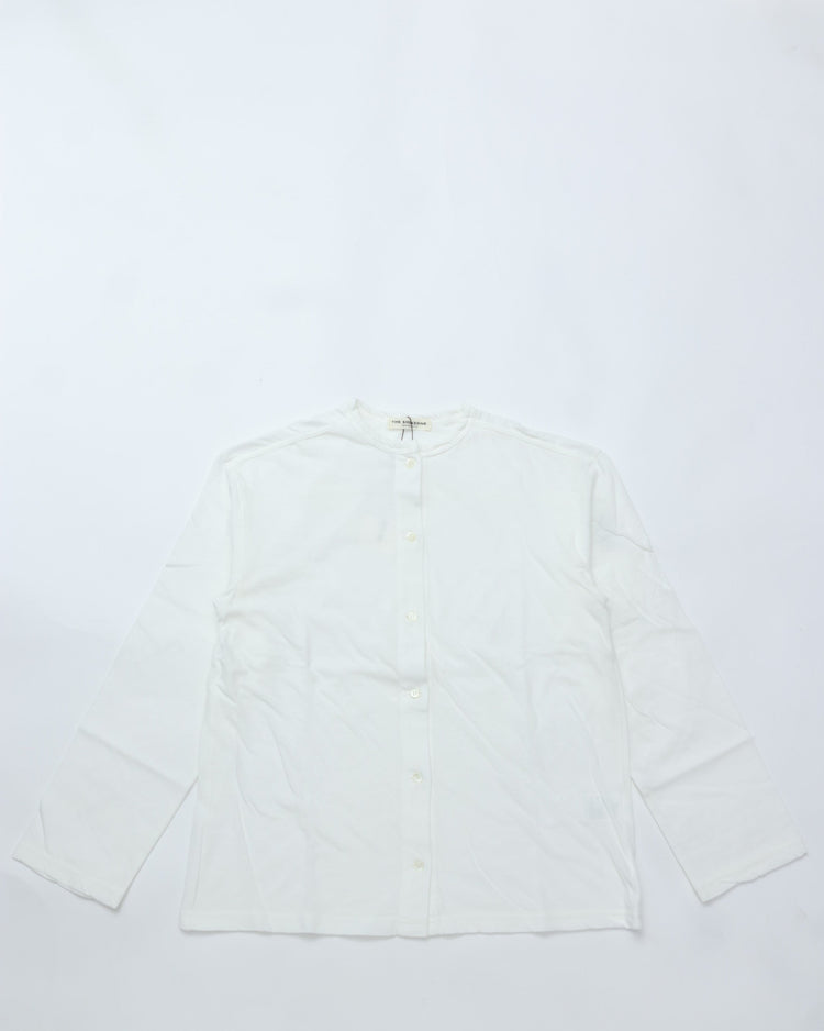 THE SHINZONE / HIGH TWIST COTTON CARDIGAN WHITE