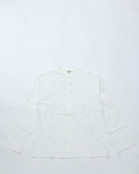 THE SHINZONE / HIGH TWIST COTTON CARDIGAN WHITE