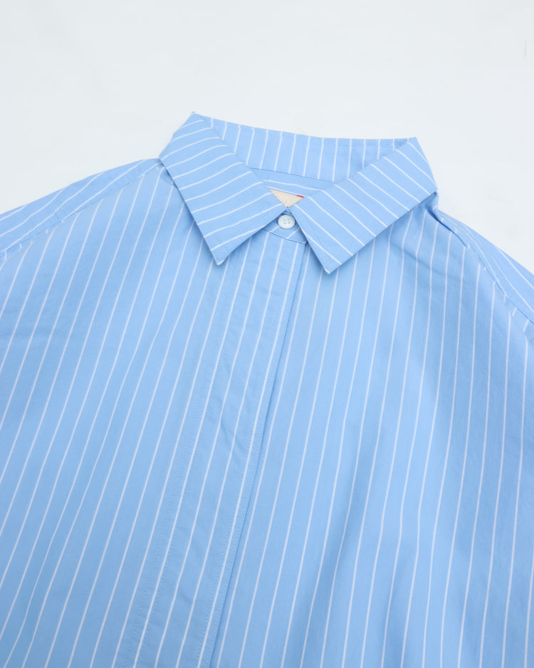 MEYAME  STRIPED SHIRT BLUE