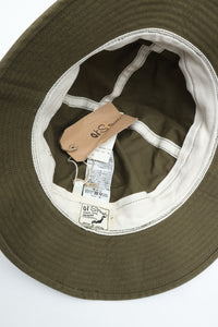orslow  NAVY HAT HERRINGBONE GREEN