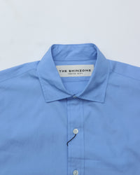 THE SHINZONE  SHORT PECK SHIRT 83 BLUE
