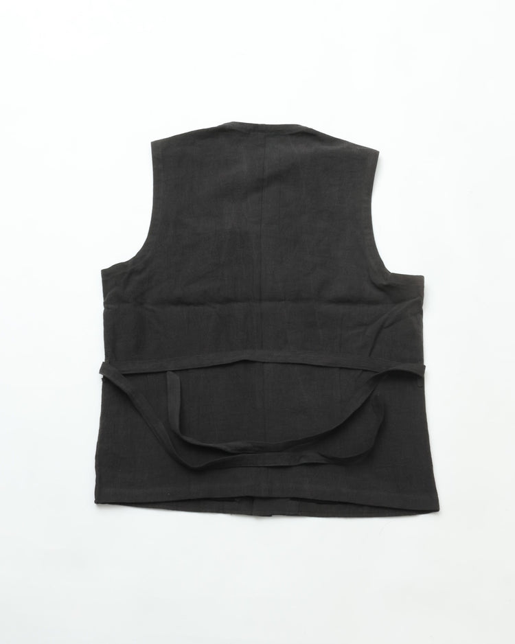 intch.   "Calife VT" BINCHOTAN Linen Cotton Ramie Vest