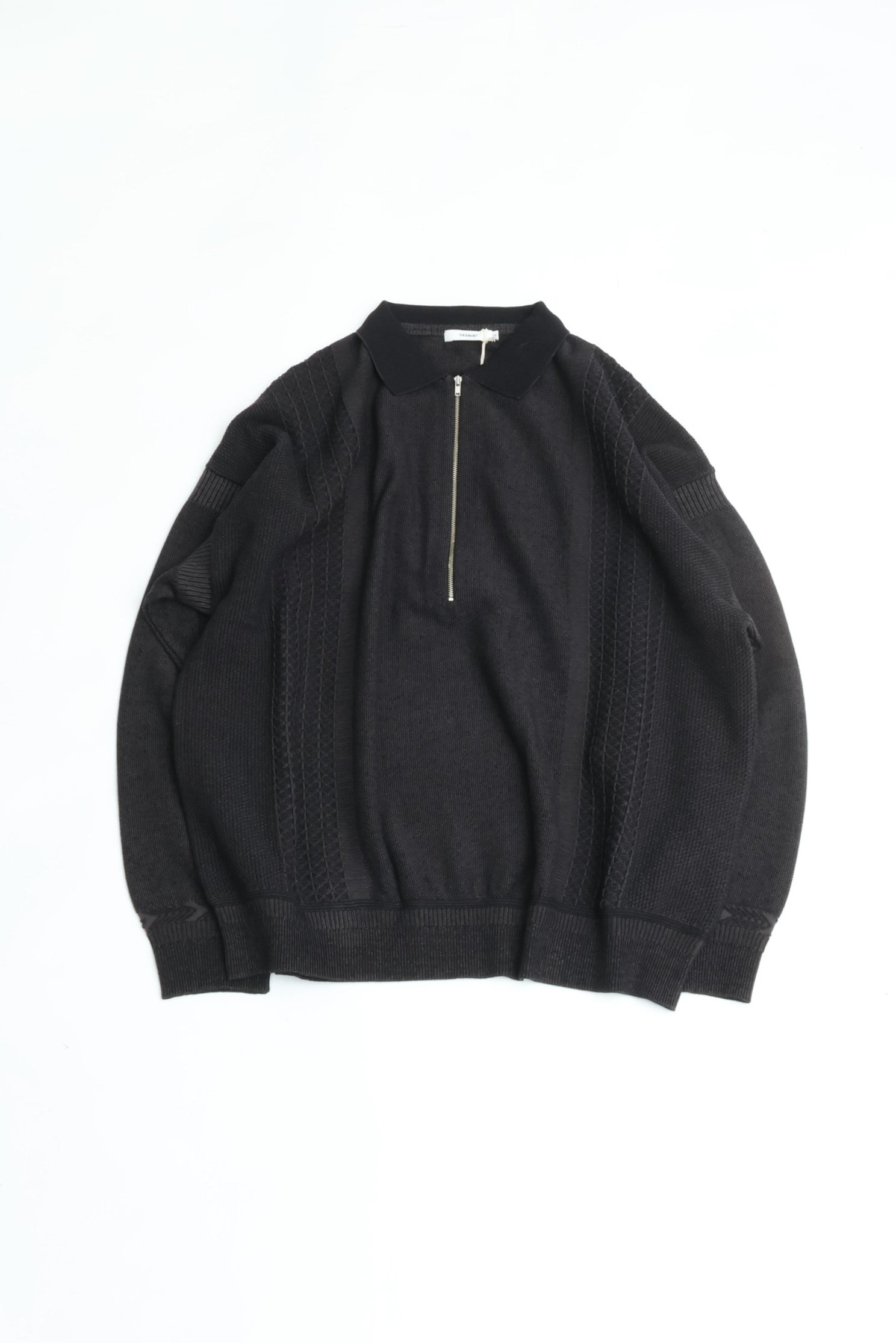 YASHIKI Kanto Zip Polo (Winter) YSK-26SS-KN06 BLACK – CASDAY