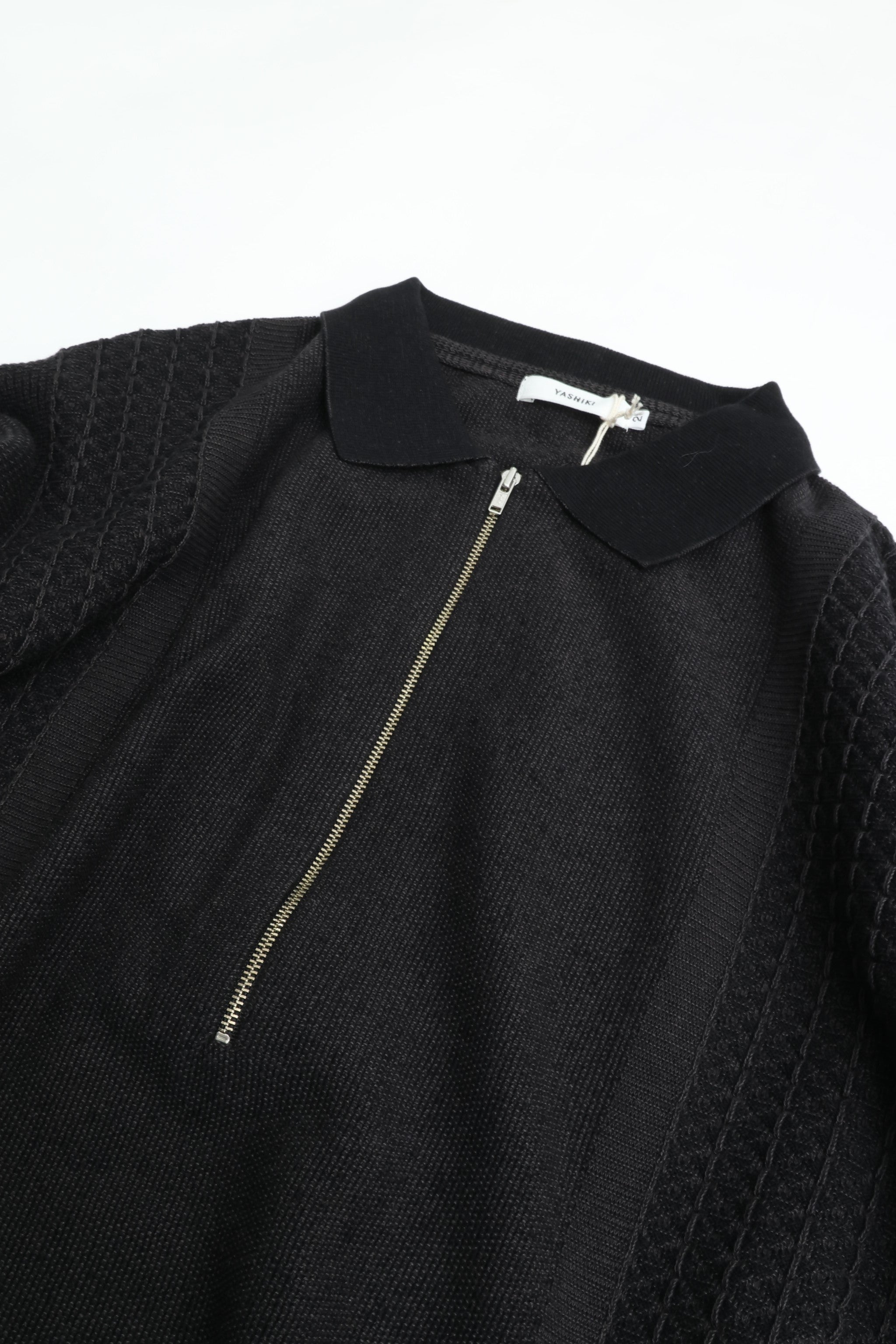 YASHIKI Kanto Zip Polo (Winter) YSK-26SS-KN06 BLACK – CASDAY