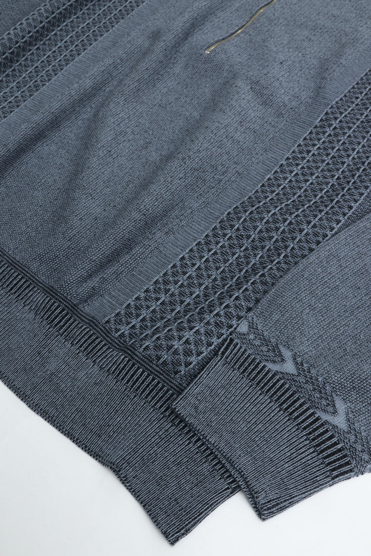 YASHIKI   Kanto ZIp Polo（款冬）YSK-26SS-KN06 BLUE
