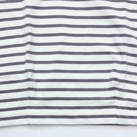 HAVERSACK / 天竺ボーダー　ポンチョ風バスクシャツ WHITE*GRAY