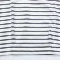 HAVERSACK / 天竺ボーダー　ポンチョ風バスクシャツ WHITE*GRAY