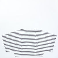 HAVERSACK / 天竺ボーダー　ポンチョ風バスクシャツ WHITE*GRAY