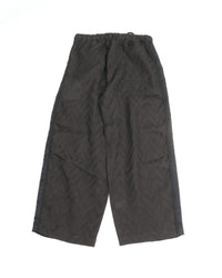 intch.   "Noble PTL" Linen Jacquard Easy Pants Black