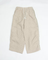 intch.   "Noble PTL" Linen Jacquard Easy Pants Beige