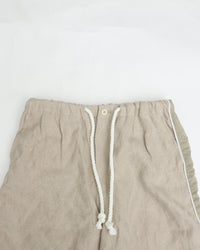 intch.   "Noble PTL" Linen Jacquard Easy Pants Beige