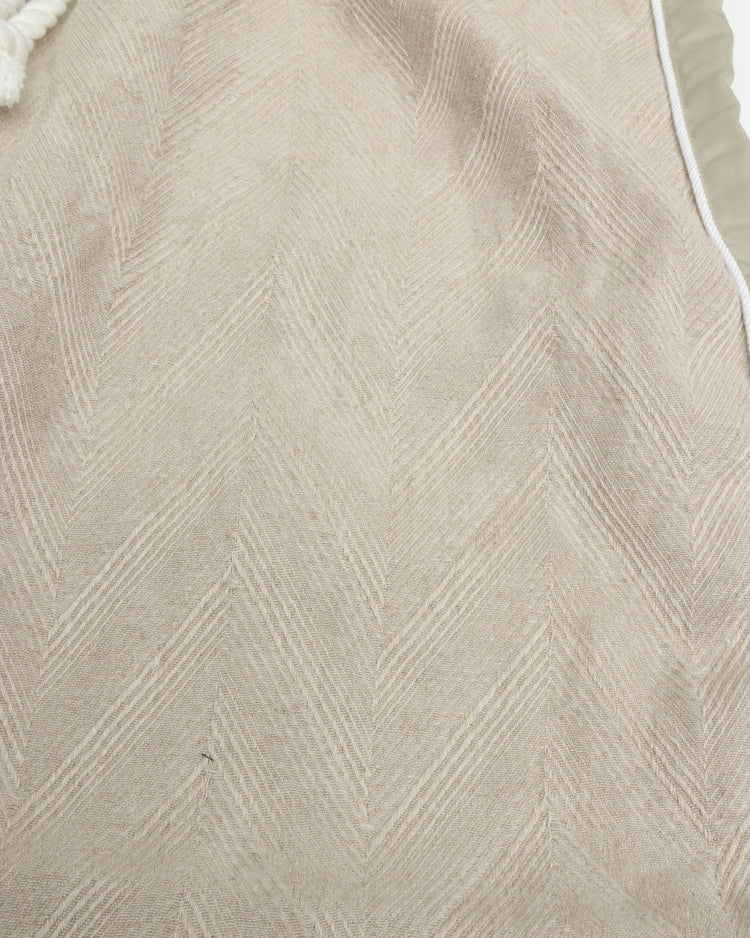 intch.   "Noble PTL" Linen Jacquard Easy Pants Beige
