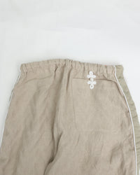 intch.   "Noble PTL" Linen Jacquard Easy Pants Beige