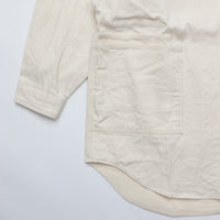 HAVERSACK / C/Lヘリンボーン　バンドカラーオーバーシャツ