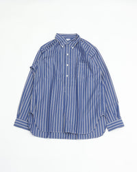 THE CORONA UTILITY CS005 - W.C.W SHIRT PULLOVER / Blue × White