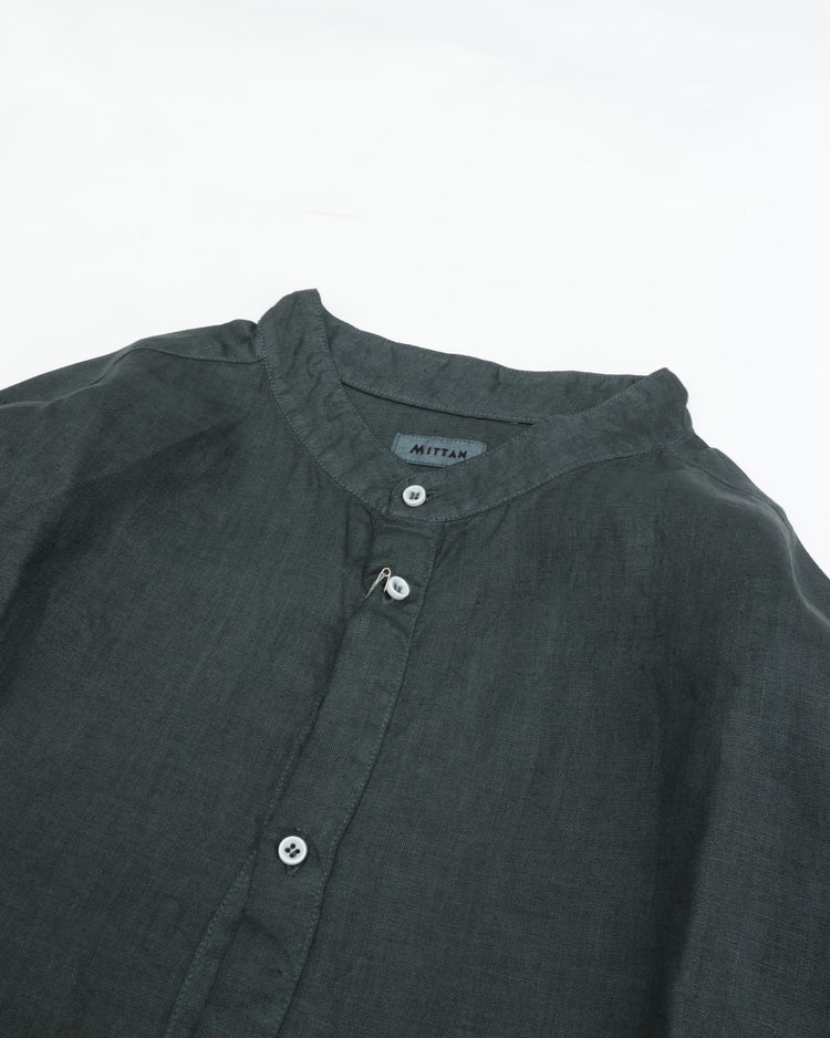 MITTAN Cannabis Shirt 3 (Dark Vegetable Dyeing) SH-137DC Indigo*Golden*Sumi