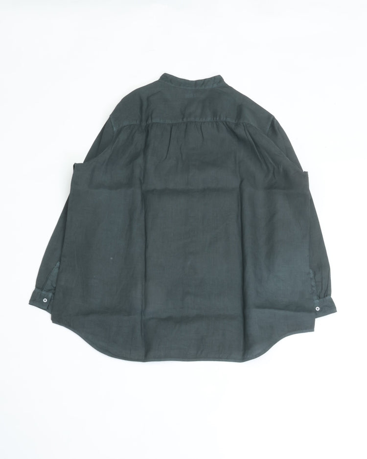 MITTAN Cannabis Shirt 3 (Dark Vegetable Dyeing) SH-137DC Indigo*Golden*Sumi