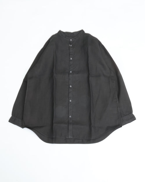 MITTAN Hemp Shirt 3 (Deeply Dyed with Natural Plants) SH-137DC Persimmon Tannin * Ink