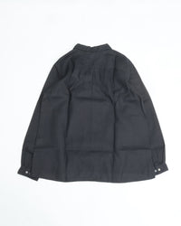 MITTAN Hemp Open-Collar Shirt SH-117 Ink Black