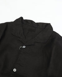 MITTAN Hemp Open-Collar Shirt SH-117 Black