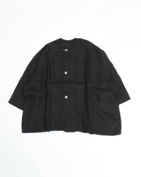 MITTAN Ripple Hemp Wide Jacket JK-68 Black