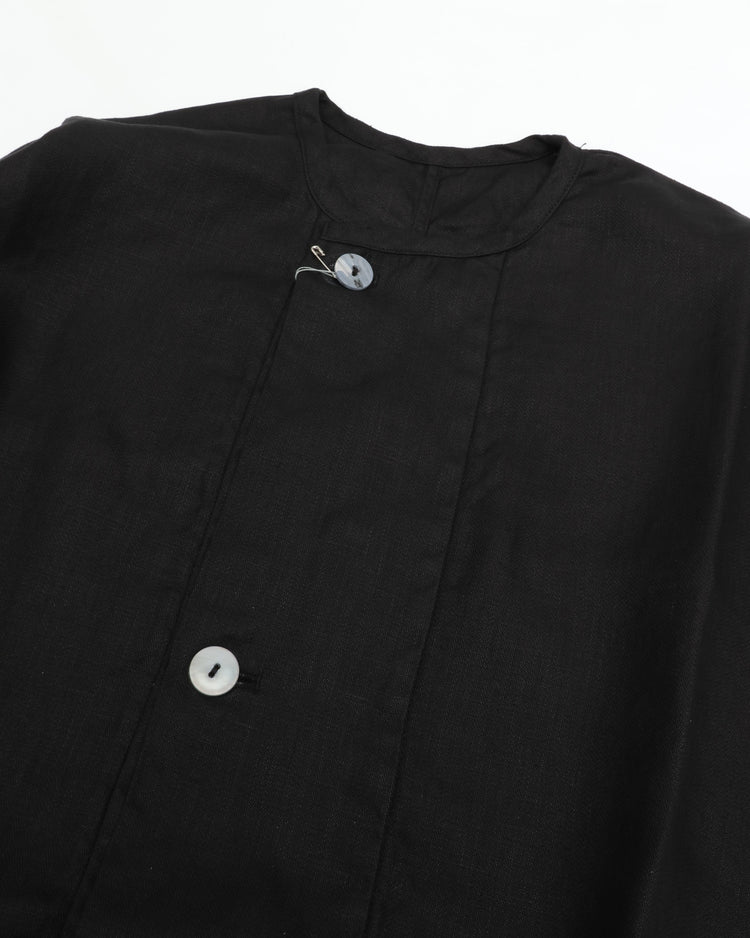 MITTAN Ripple Hemp Wide Jacket JK-68 Black