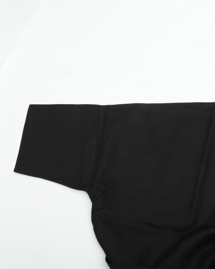 MITTAN Ripple Hemp Wide Jacket JK-68 Black