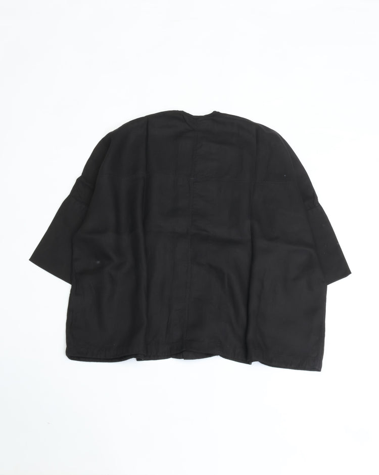 MITTAN Ripple Hemp Wide Jacket JK-68 Black