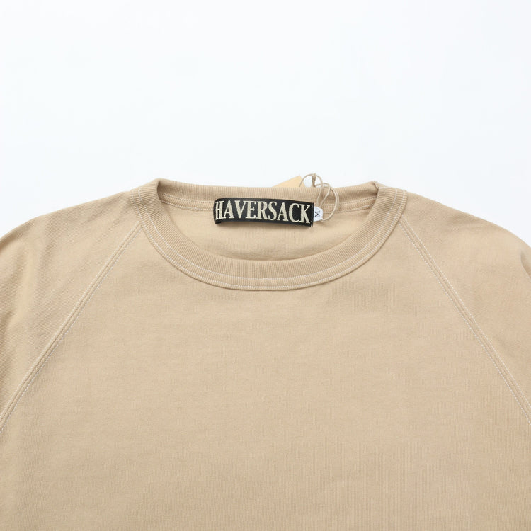 HAVERSACK / Heavy Dry Jersey Raglan Long T-Shirt BEIGE