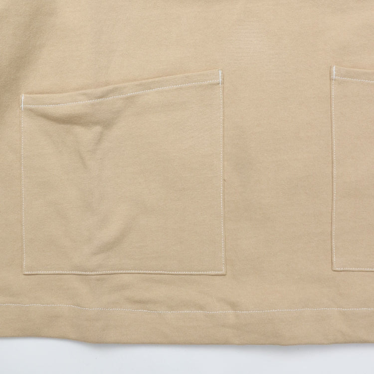 HAVERSACK / Heavy Dry Jersey Raglan Long T-Shirt BEIGE
