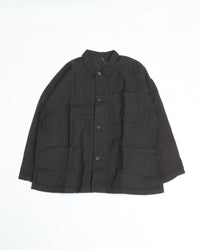 MITTAN    薄手刺し子織ジャケット JK-86 柿渋*墨