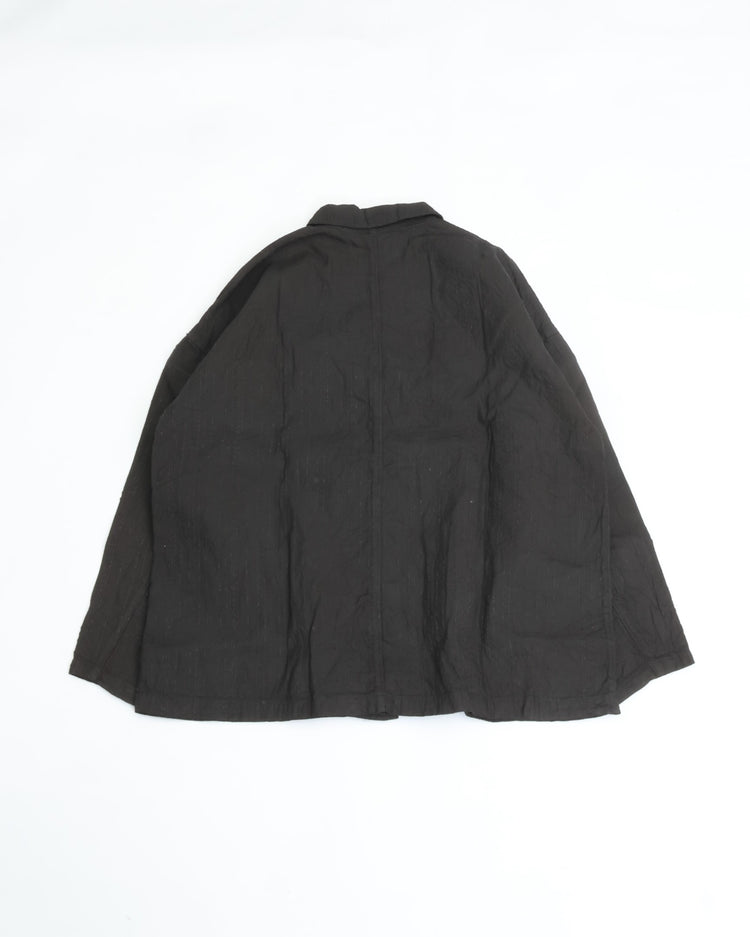 MITTAN    薄手刺し子織ジャケット JK-86 柿渋*墨