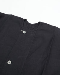 MITTAN    さざ波大麻ワイドジャケット JK-68 墨黒