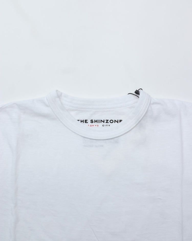 THE SHINZONE  CREW NECK T-SHIRT WHITE