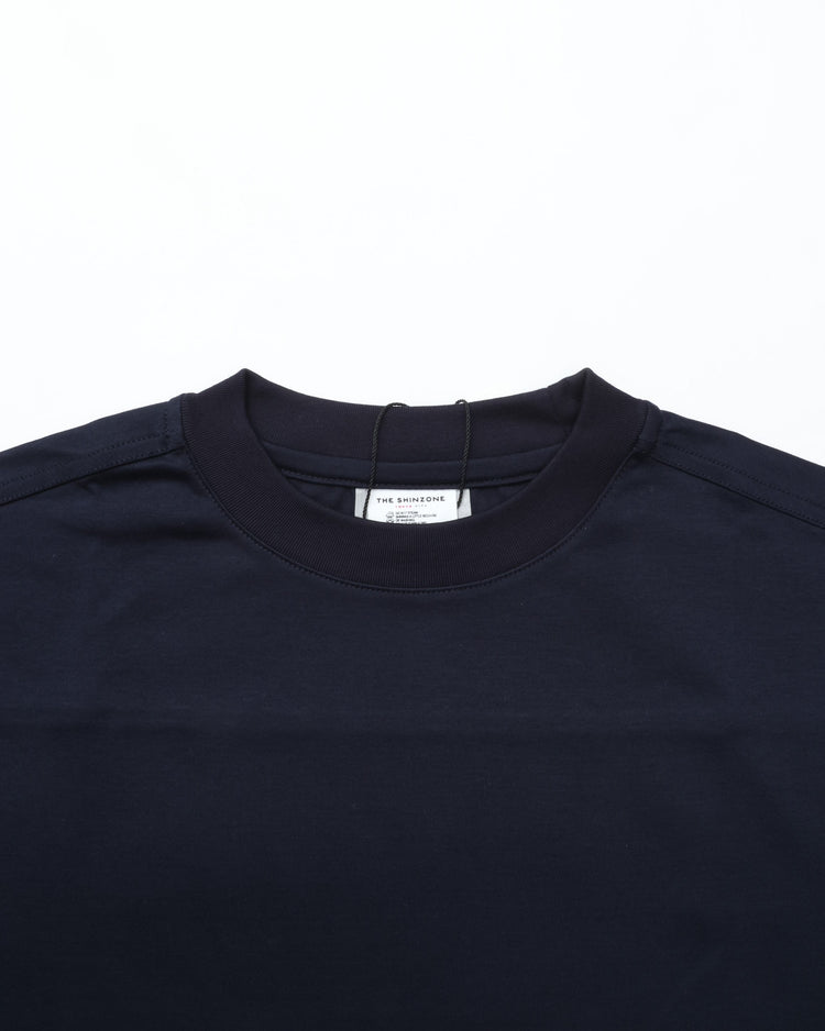 THE SHINZONE / HALF SLEEVE SMART TEE NAVY