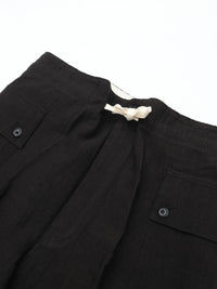 HAVERSACK   862629 (60リネンポプリン アーミーワイドパンツ) BLACK